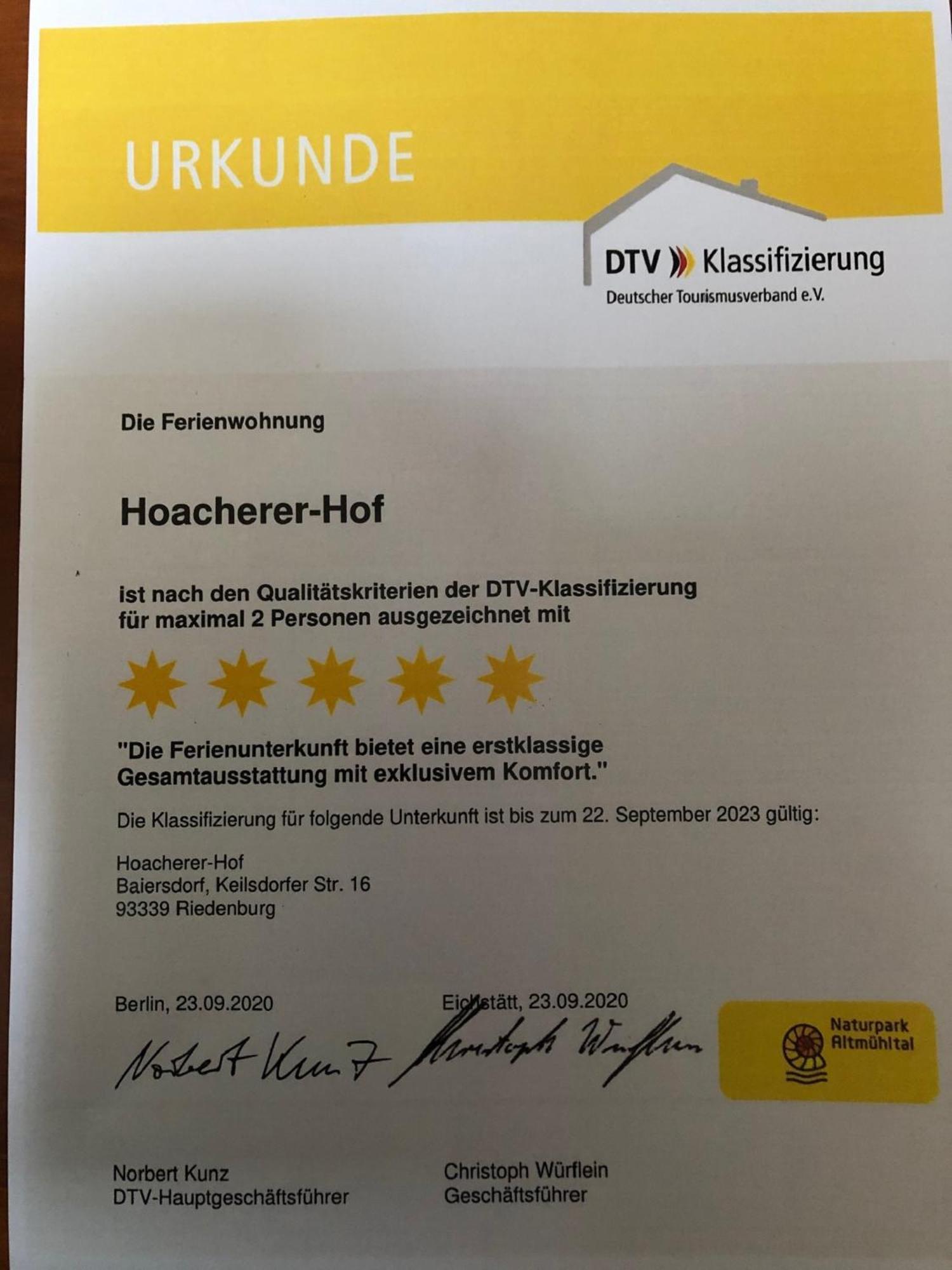 Ferienwohnung Hoacherer-Hof Riedenburg Exteriér fotografie